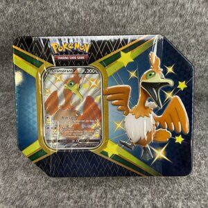 ✅Pokemon TCG TIN Shining Fates Cramorant V Tin SEALED Foil Card Booster Packs